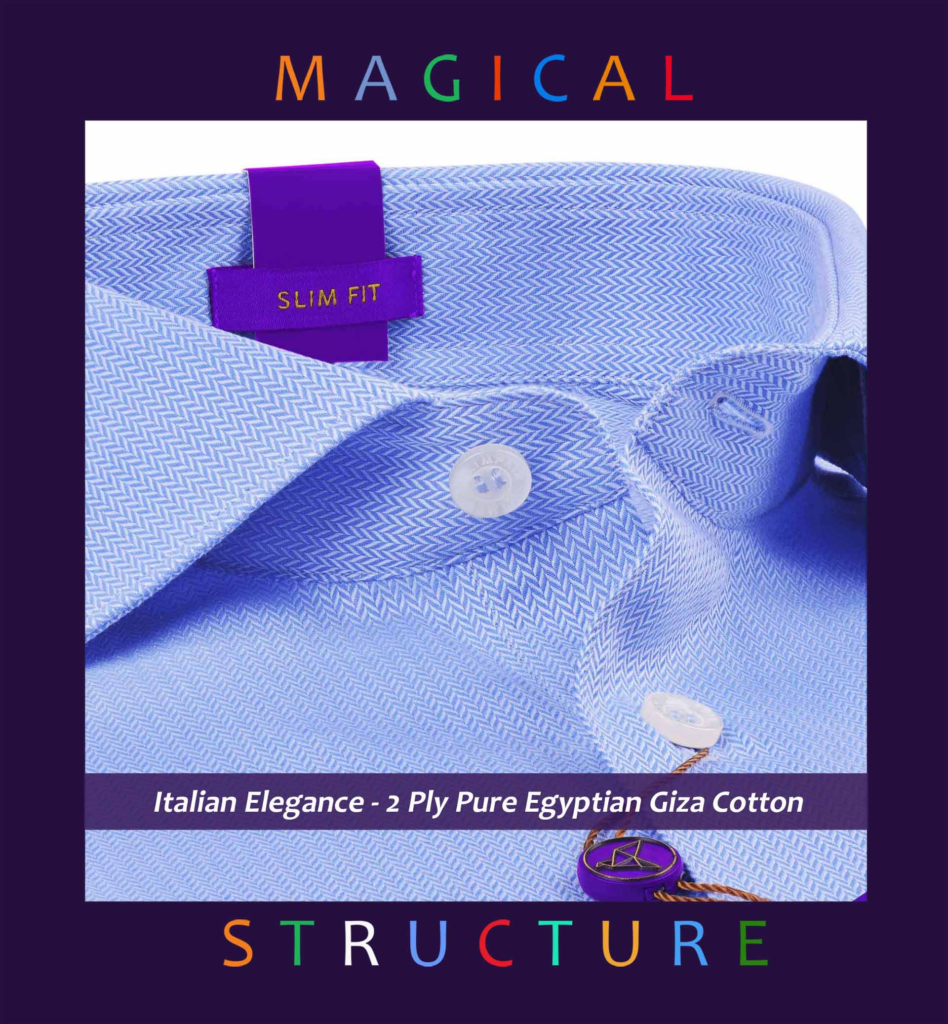 Nelson- Azure Blue Magical Structure