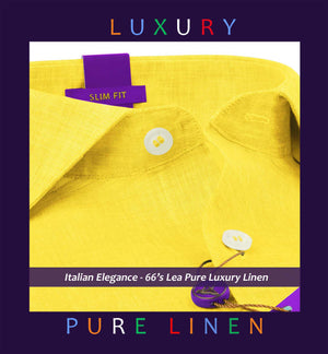 Aswan- Cadmium Yellow Solid Linen