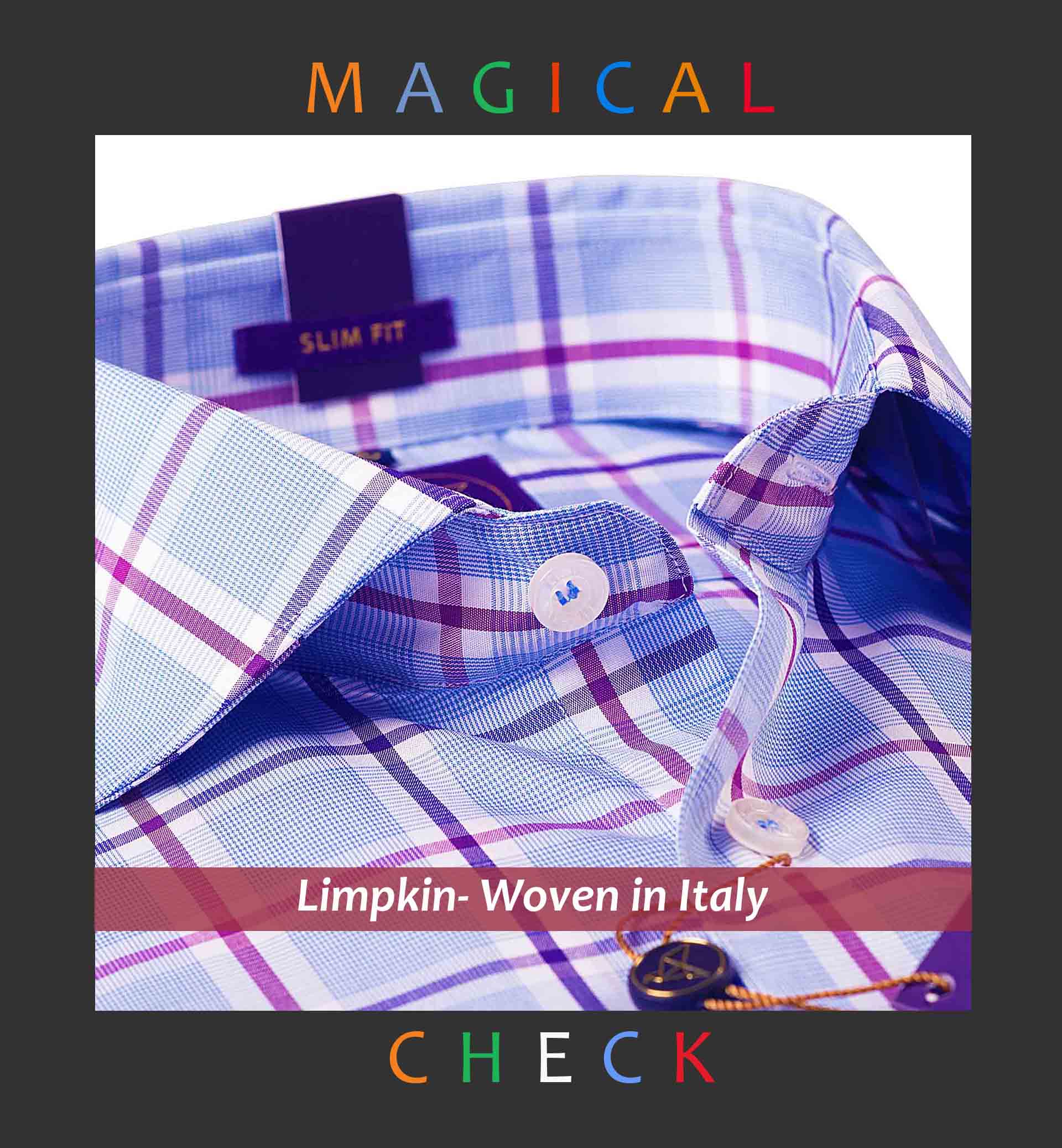 Larissa- Blue & Lilac Check