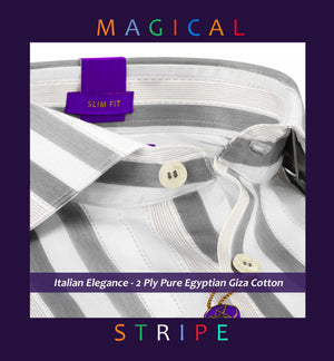 Denver- Anchor Grey & Beige Stripe