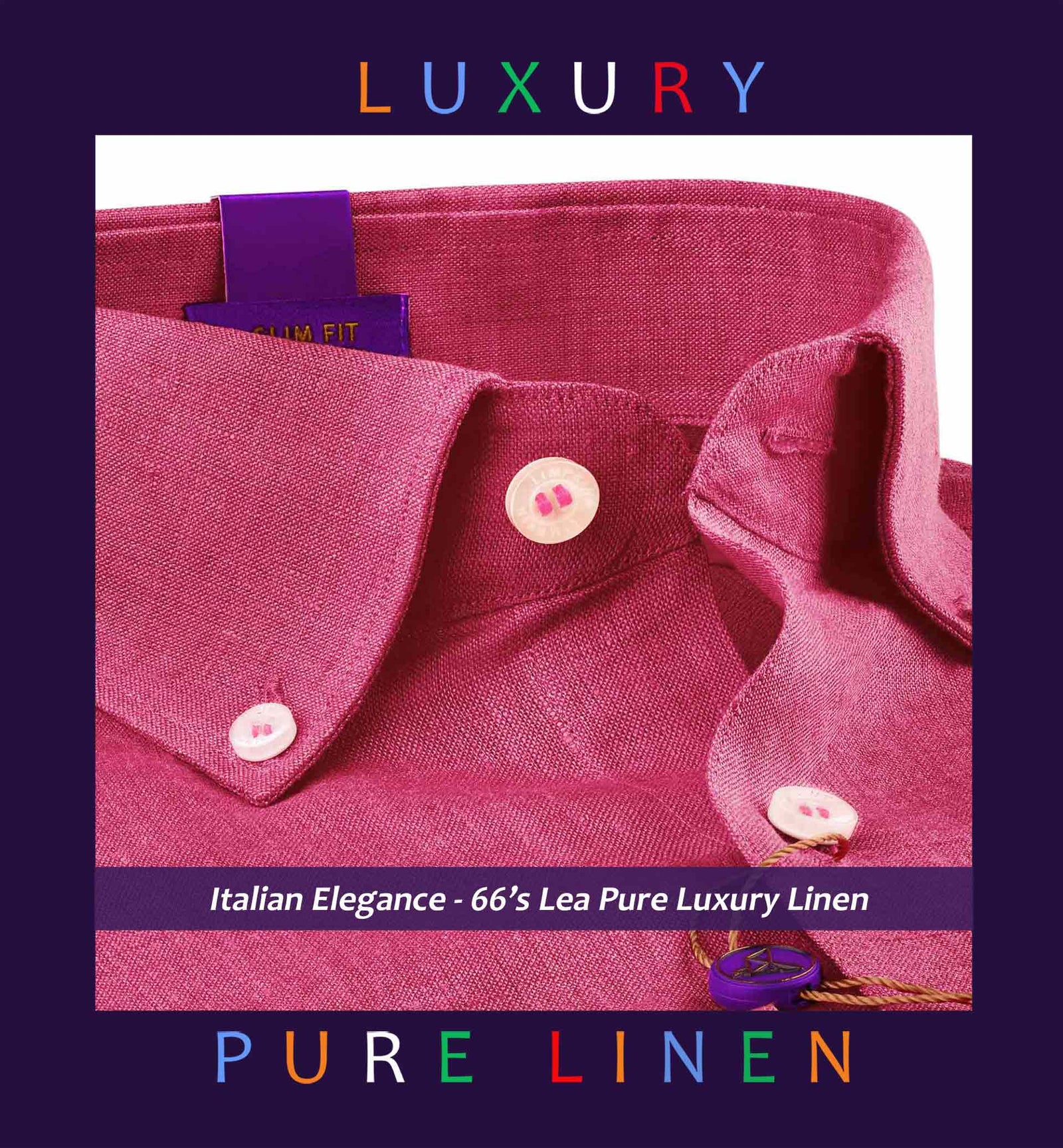 Loreto- Hibiscus Red Solid Linen