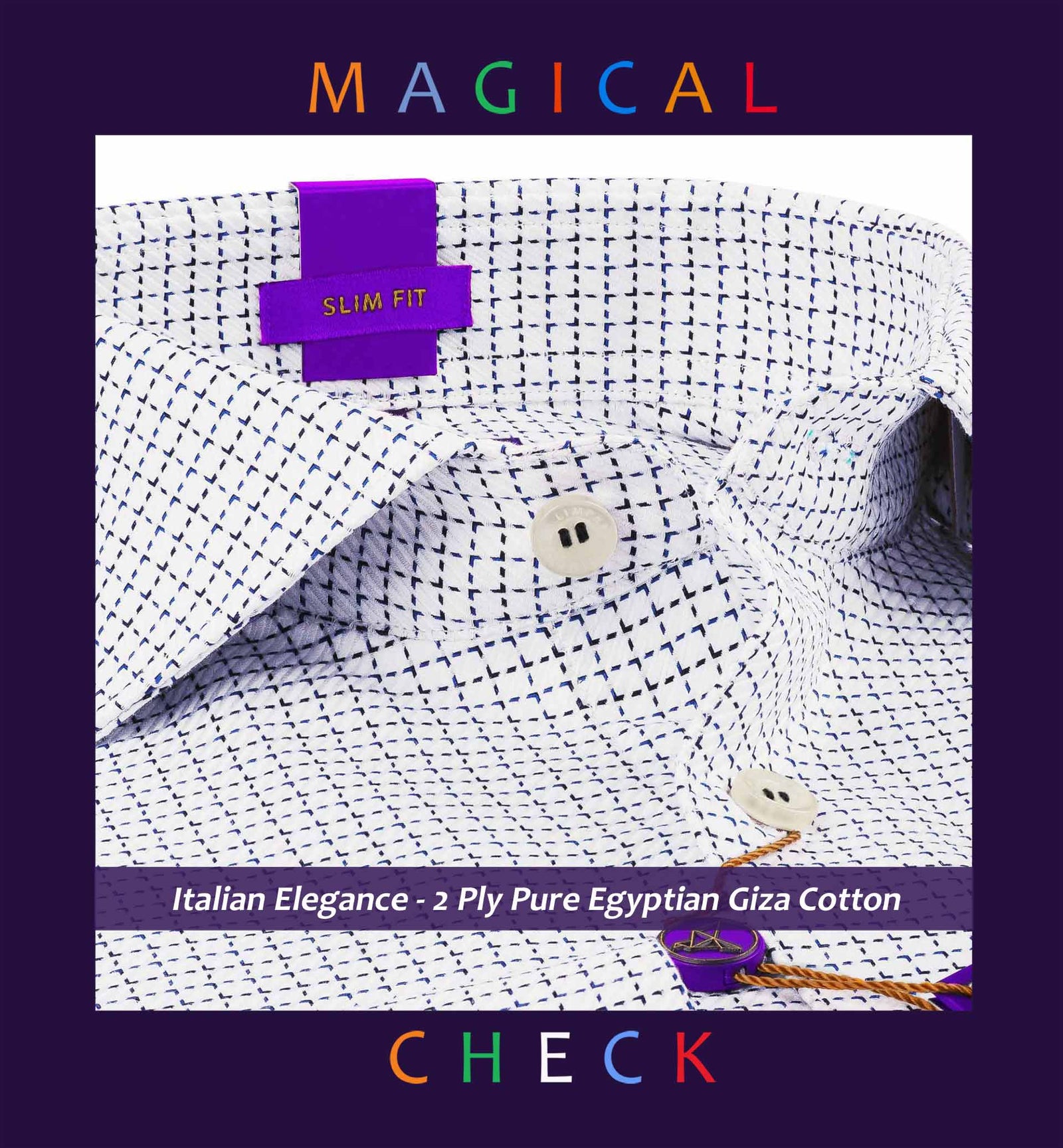 Windsor- Navy & White Magical Check