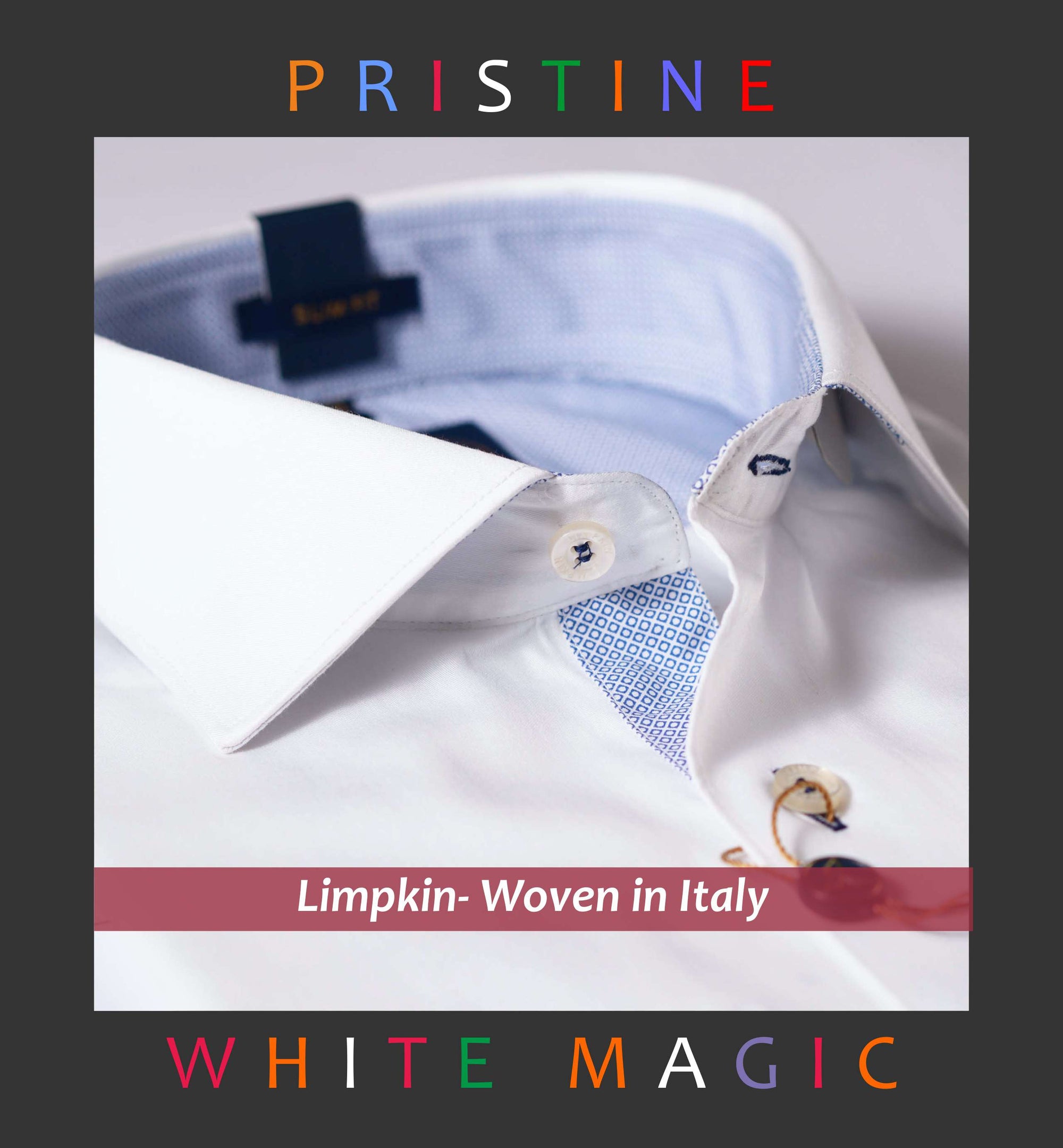 Sardinia- Pristine White & Blue Print Contrast