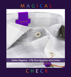 Rome- White & Black Magical Check