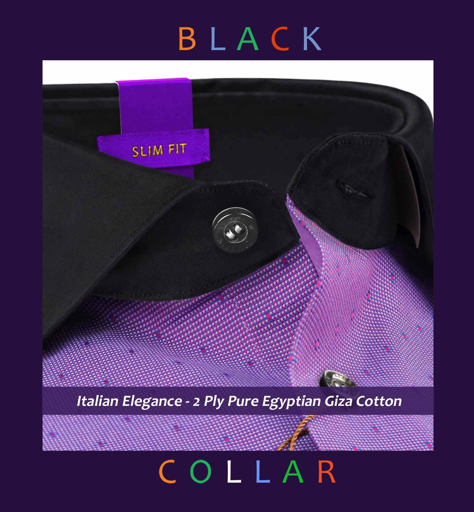 Norah- Amethyst & Burgundy Structure- Black Collar