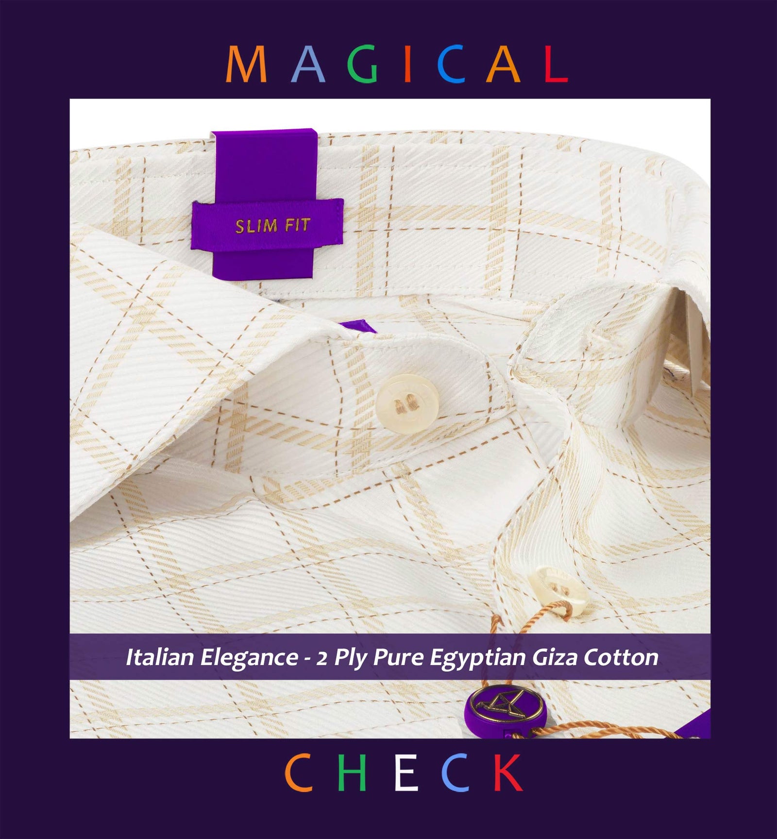 Berkeley- Beige & White Magical Check