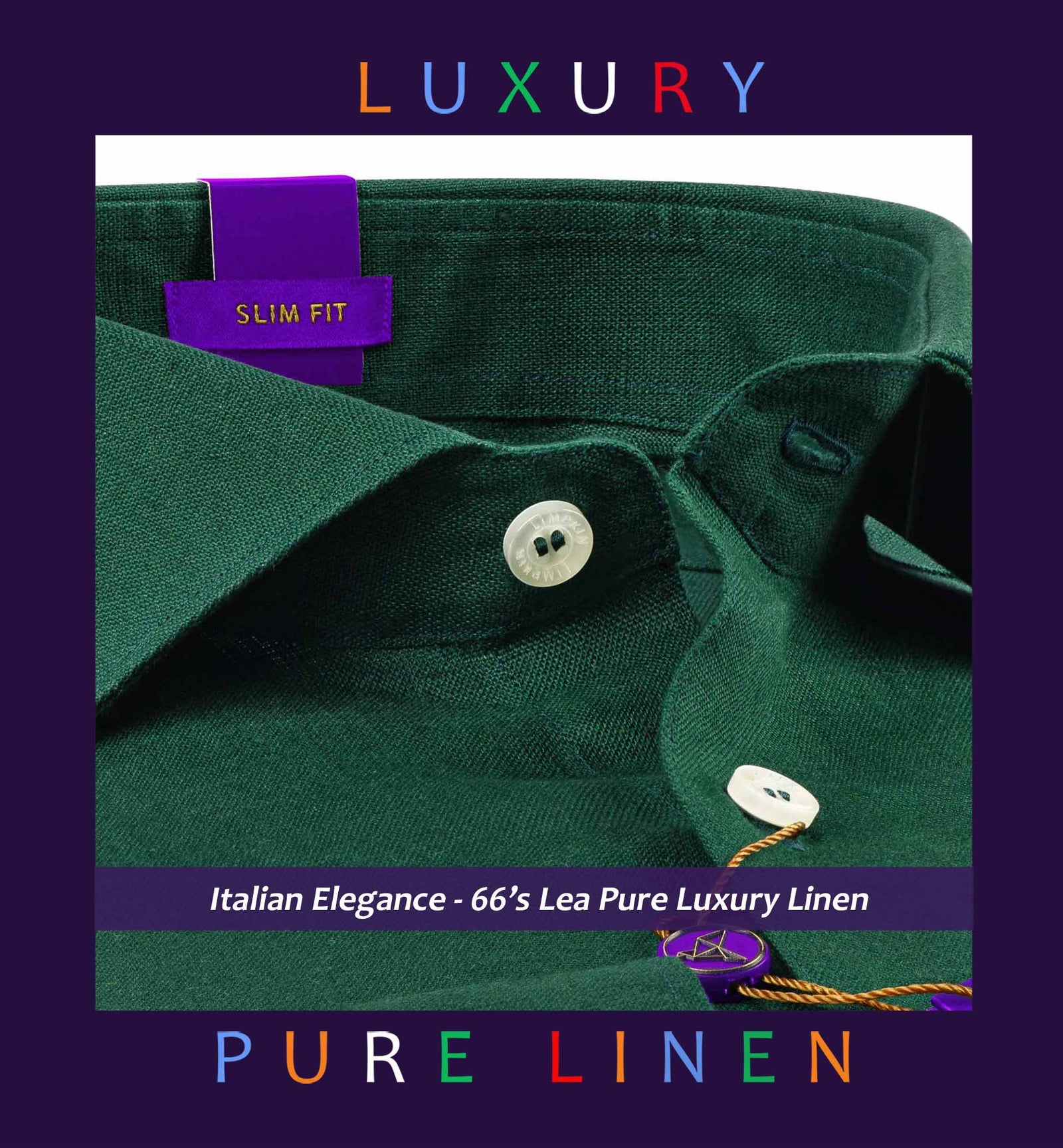 Swinton- Emerald Green Solid Linen