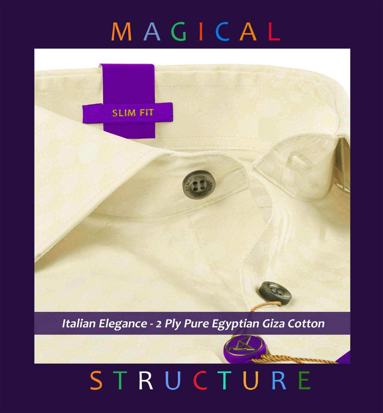 Marbella- Ivory Cream Circle Motif