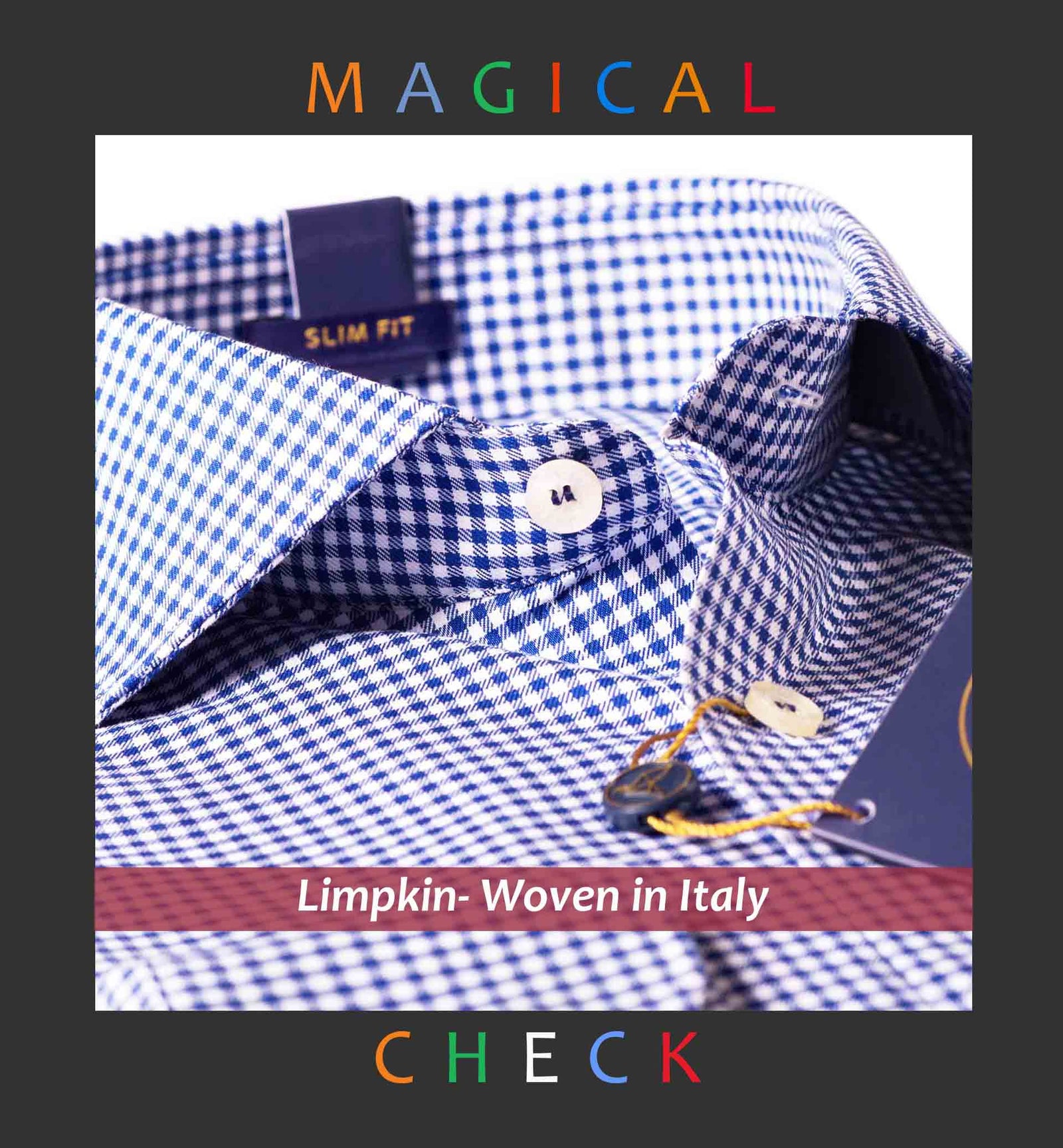 Cyprus- Navy & White Check