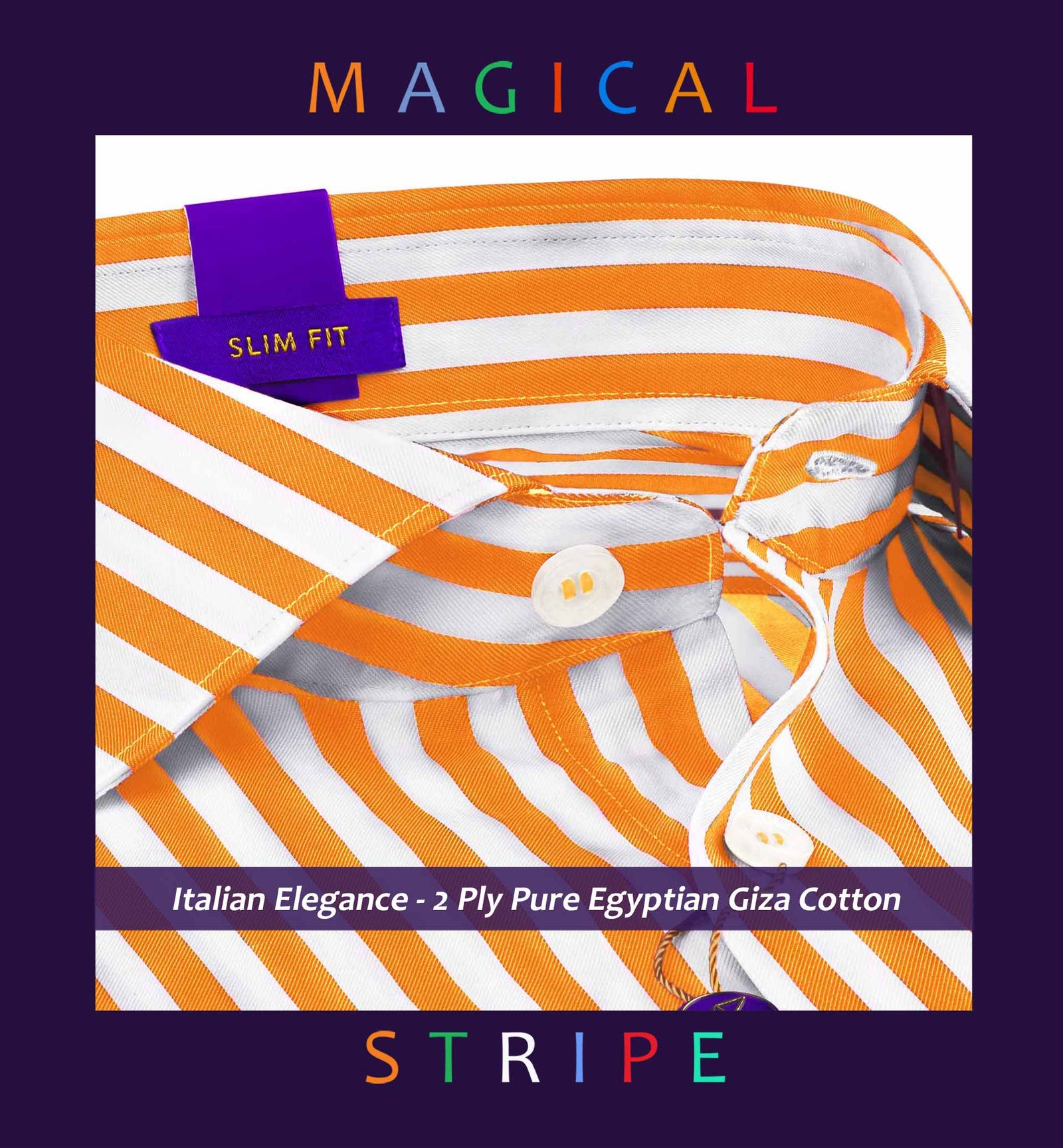 Cyprus- Amber Yellow & Ivory Stripe