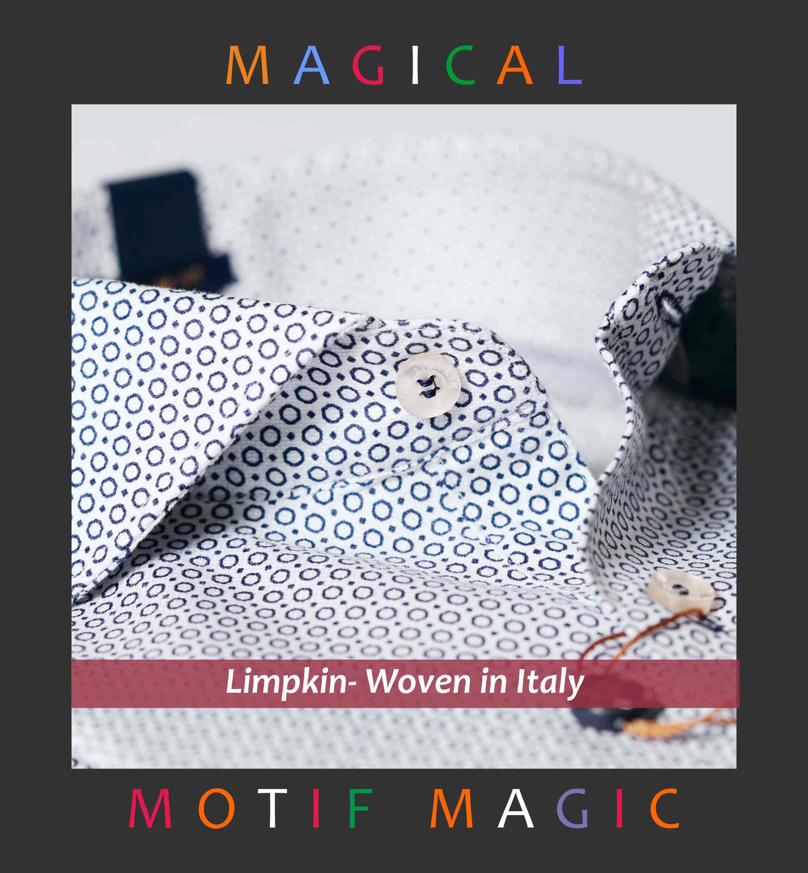 Albania- Navy & White Magical Print