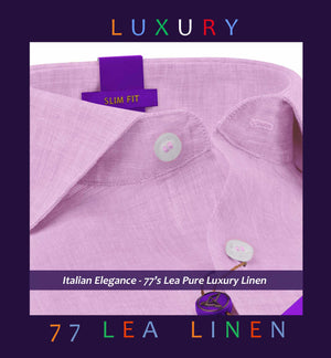 Tuscany- Blush Pink Solid Linen- 77's Lea Pure Luxury Linen