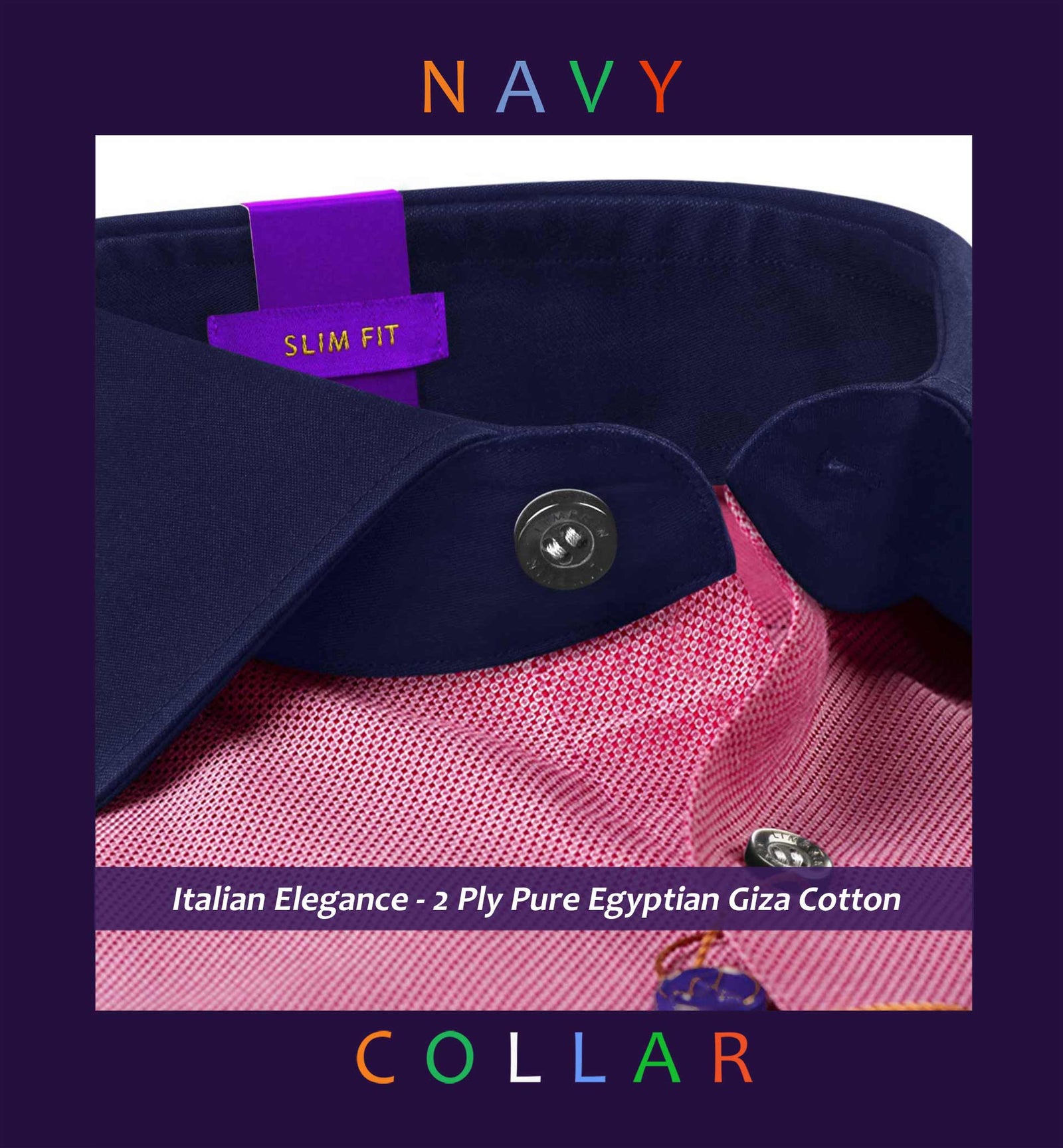 Ridgeland- Burgundy Magical Structure- Navy Collar