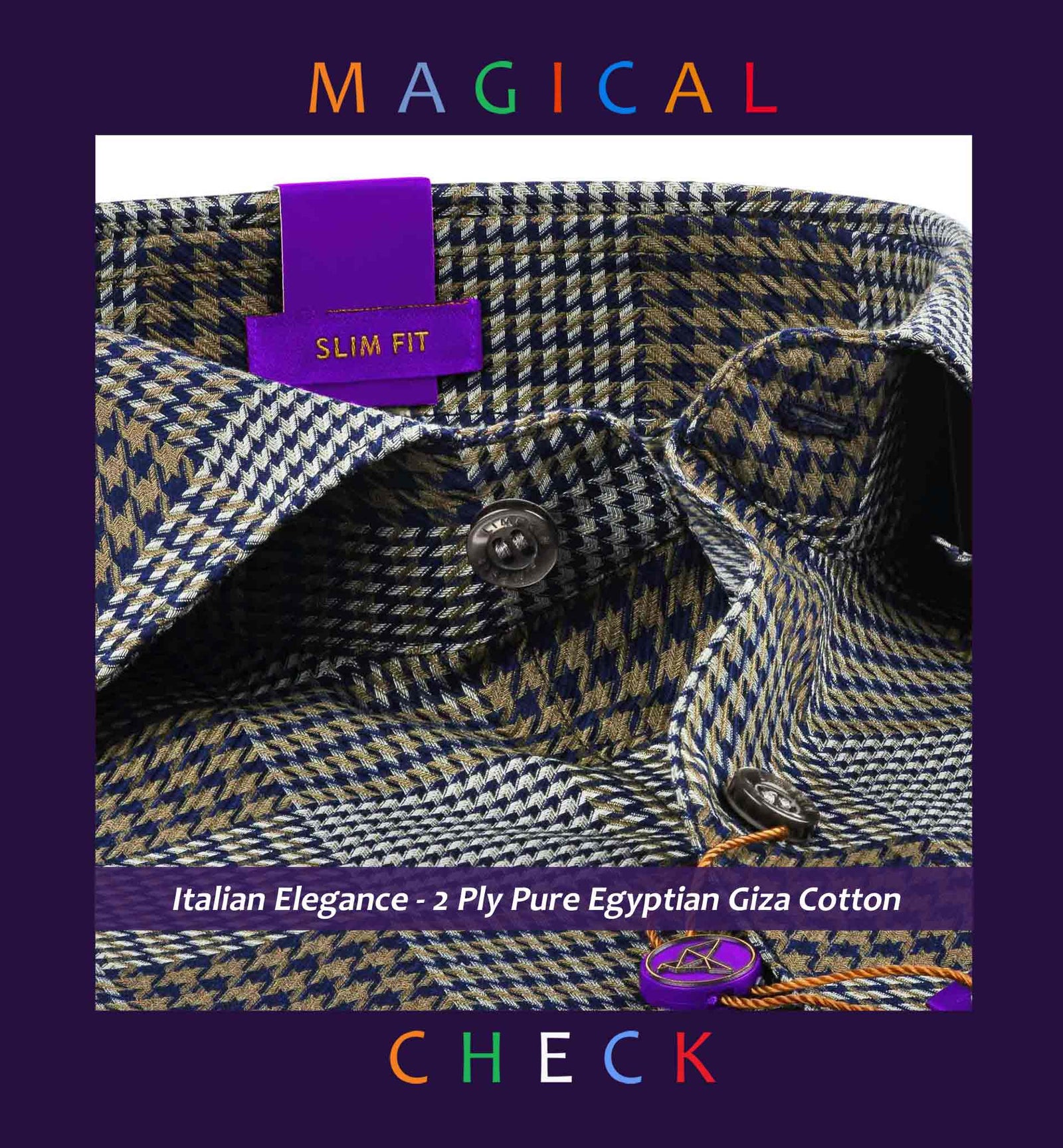 Newport- Navy & Flint Grey Check