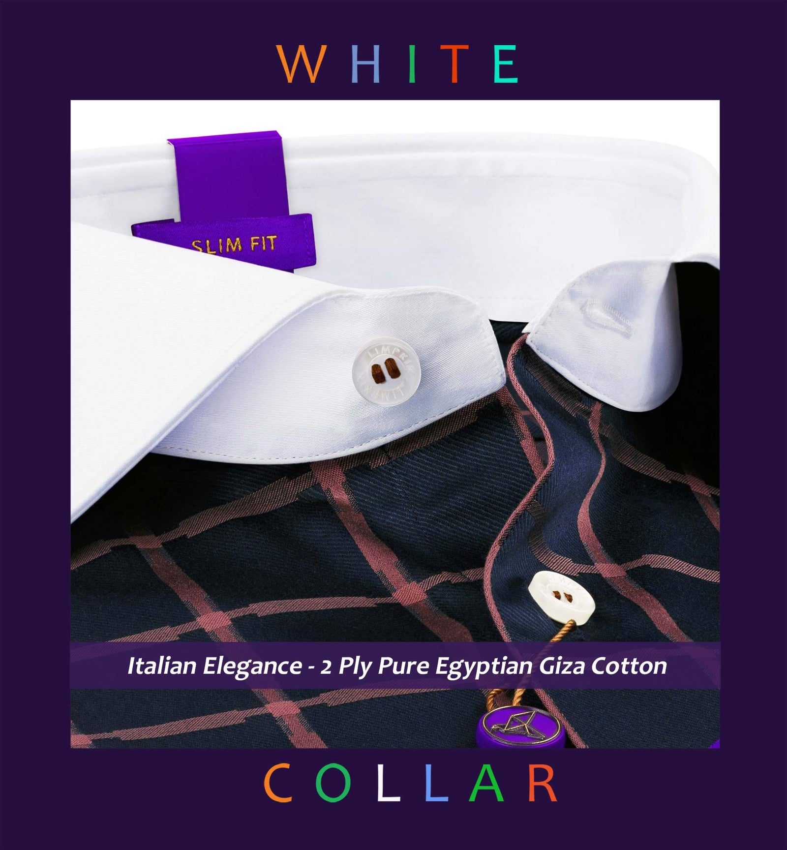 Vienna- Deep Navy & Blush Red Check