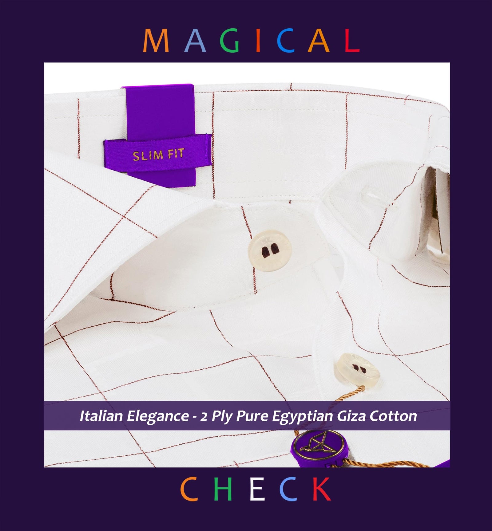 Monza- Burgundy & White Magical Check