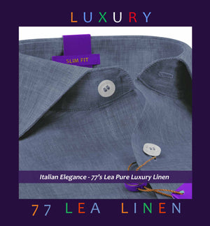 Devon- Flint Grey Solid Linen