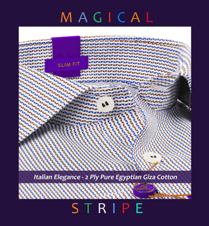 Bolivia- Royal Blue & Burgundy Stripe