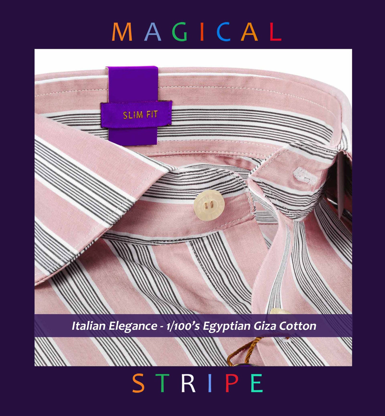 Agrinio- Lemonade Pink & White Stripe