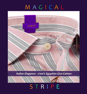 Agrinio- Lemonade Pink & White Stripe