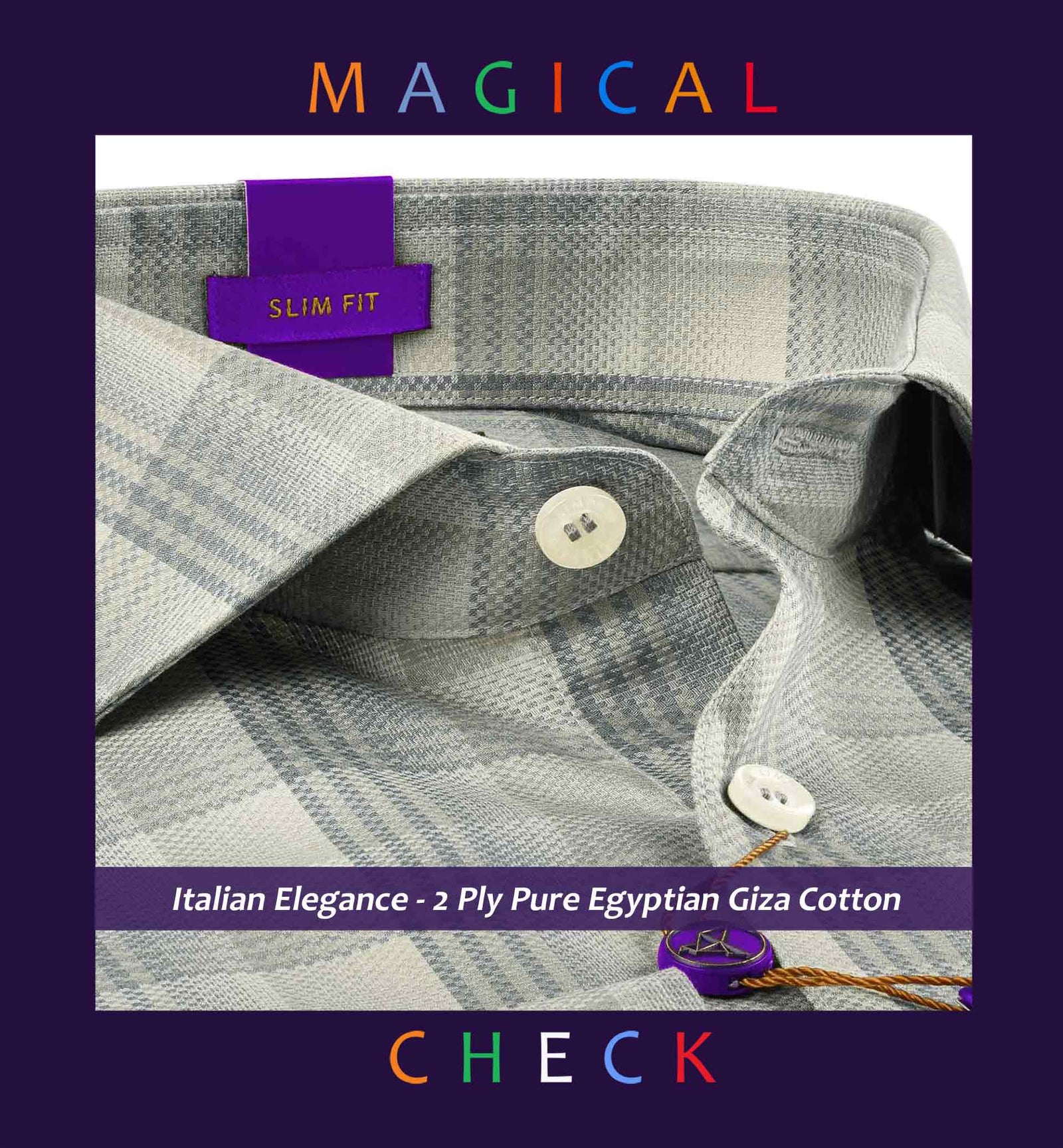 Cordoba- Flint Grey & Beige Check