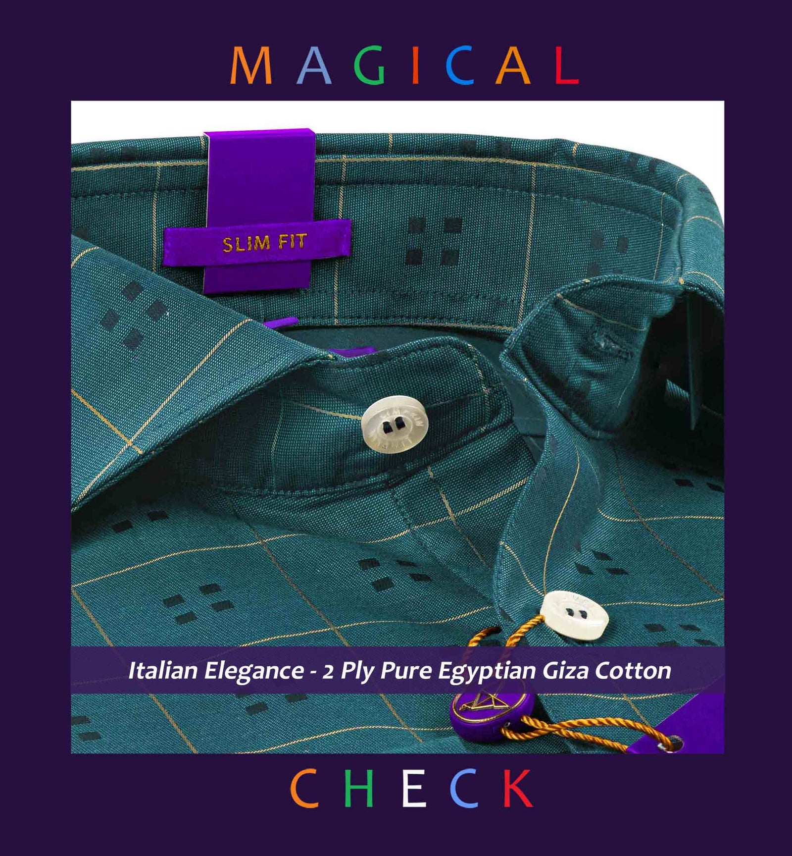 Cairoli- Emerald Green & Beige Check