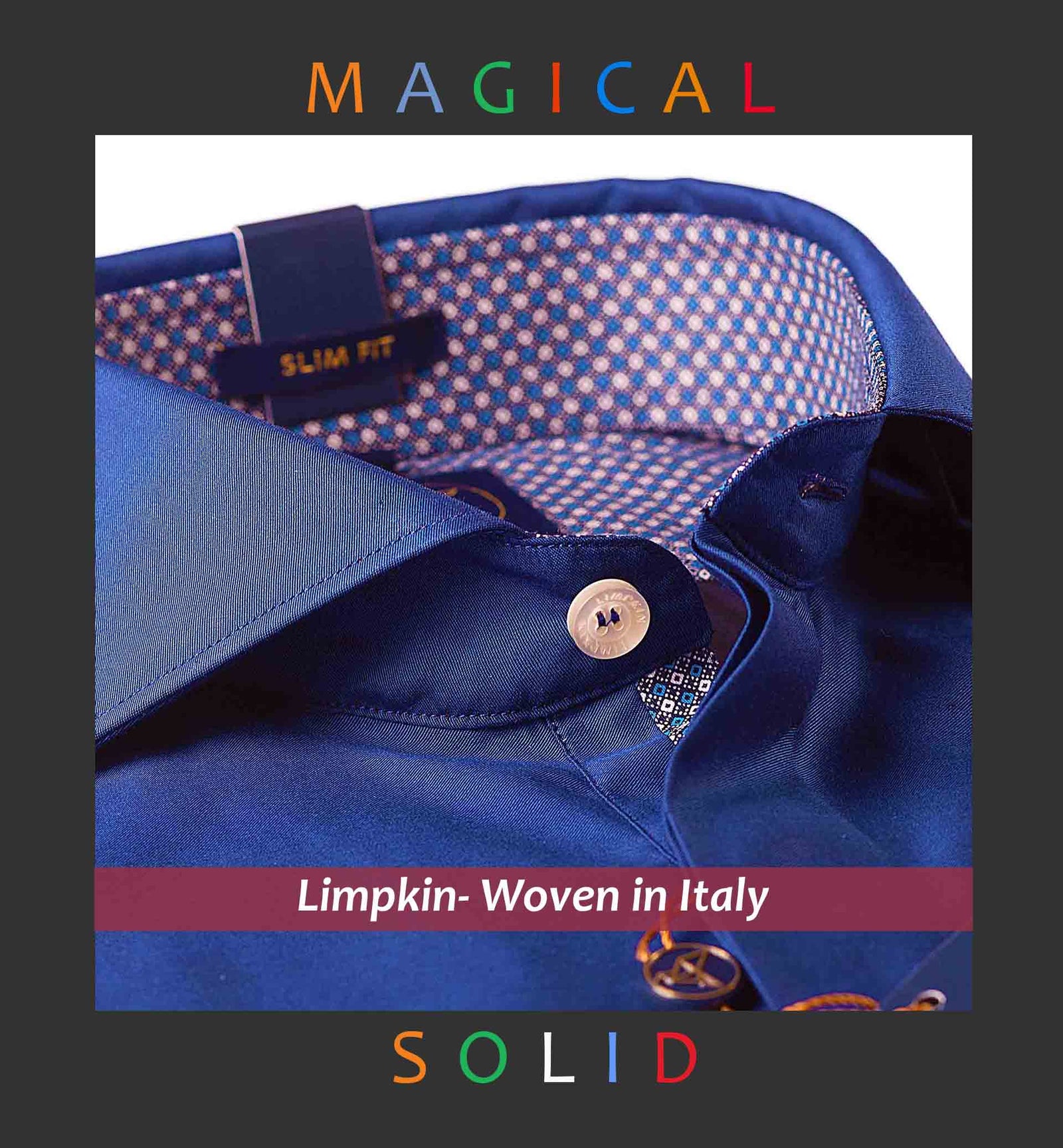 Davos- Royal Blue with Print Contrast