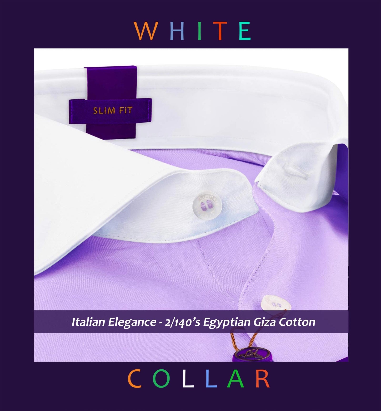 Reggio- The Best Formal Lilac- White Collar