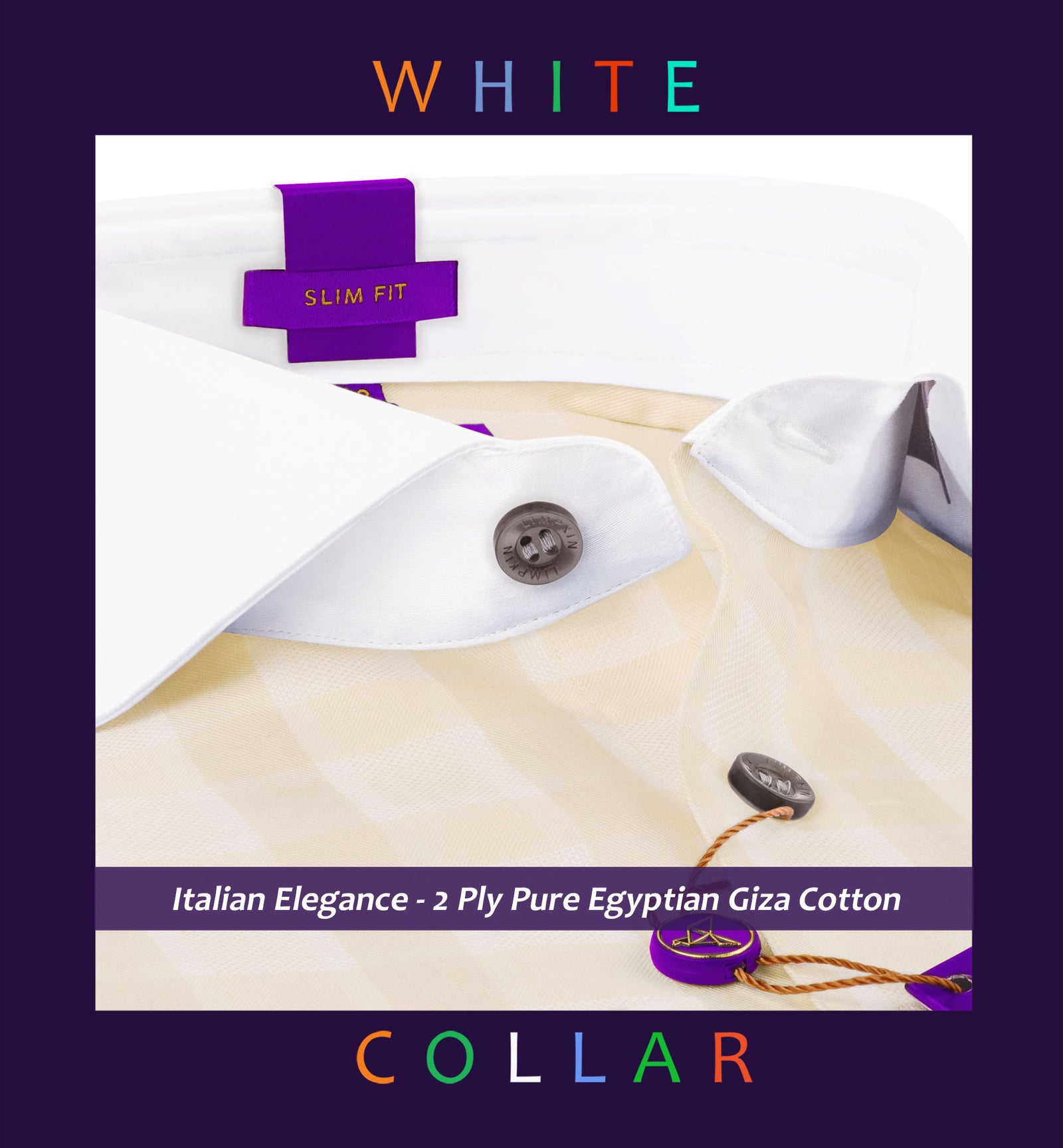 Paros- Beige & White Magical Check- White Collar