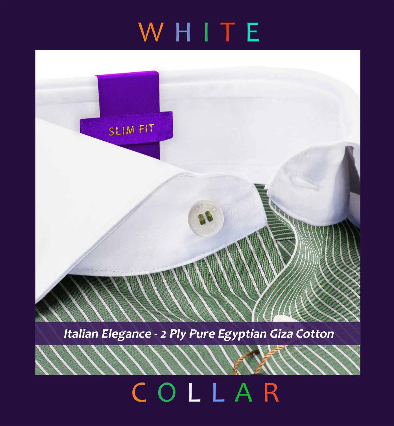 Toulouse- Basil Green & White Stripe