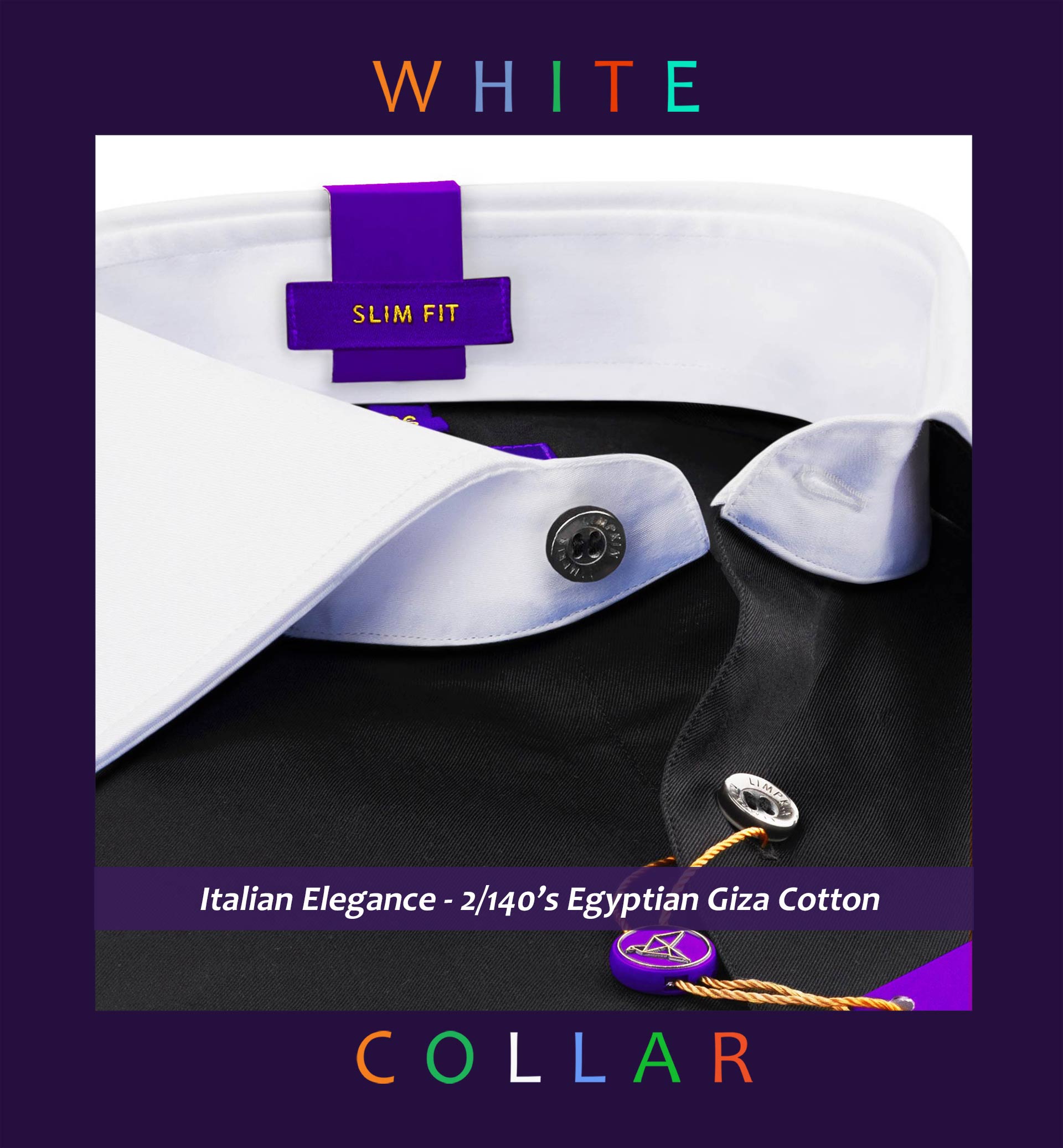 Michigan- Formal Black with White Collar