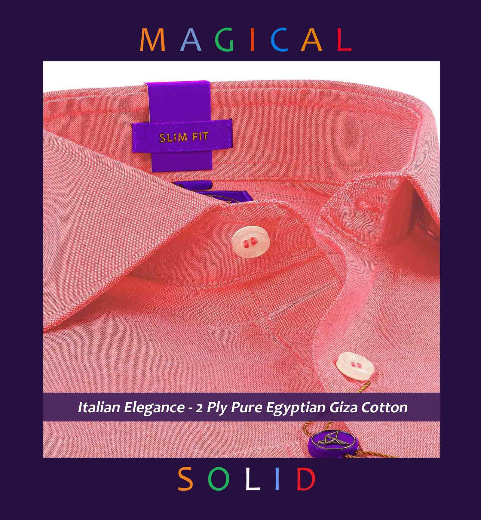 Verona- Coral Red Magical Solid