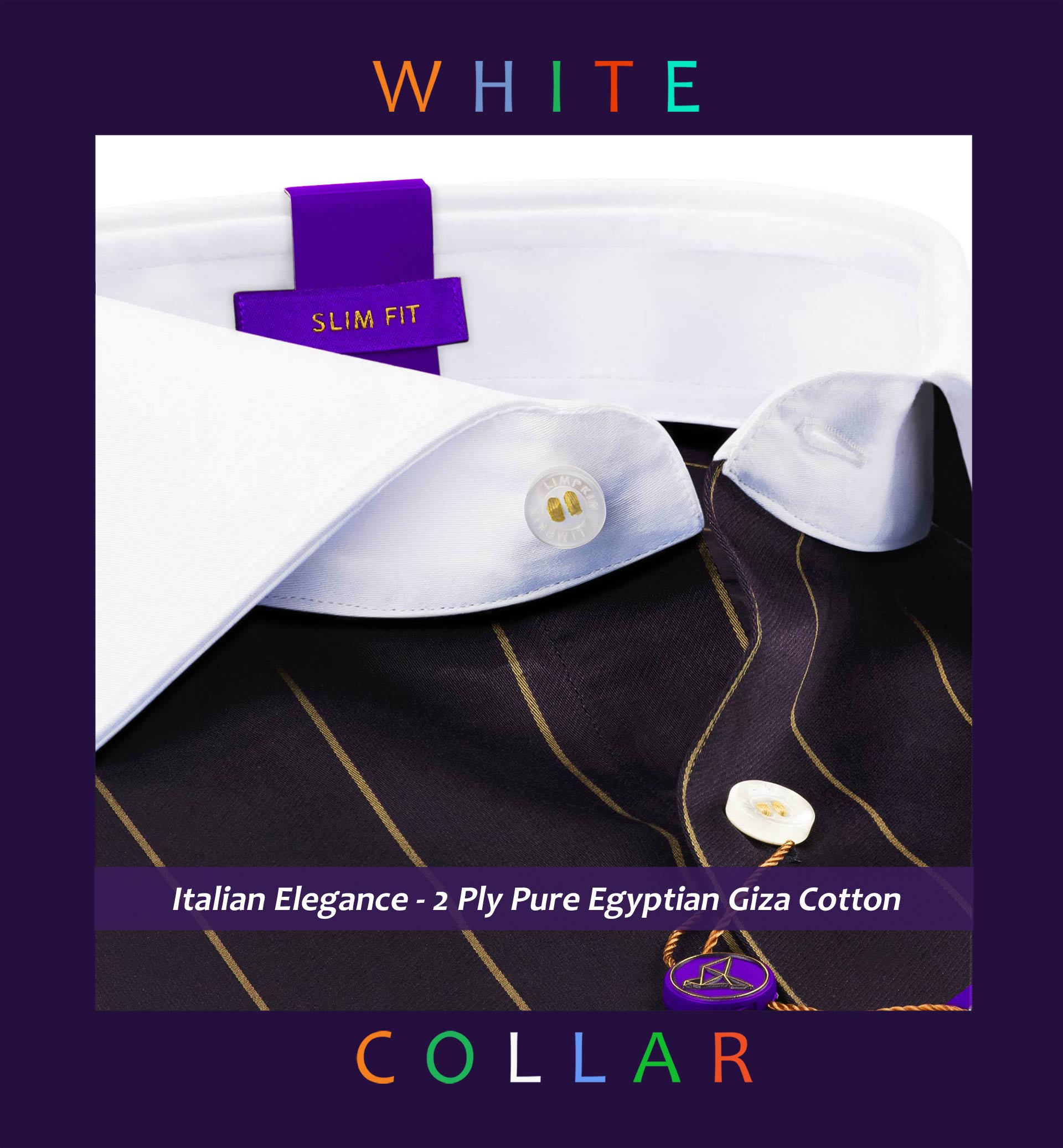 Muraco- Plum Purple & Beige Stripe