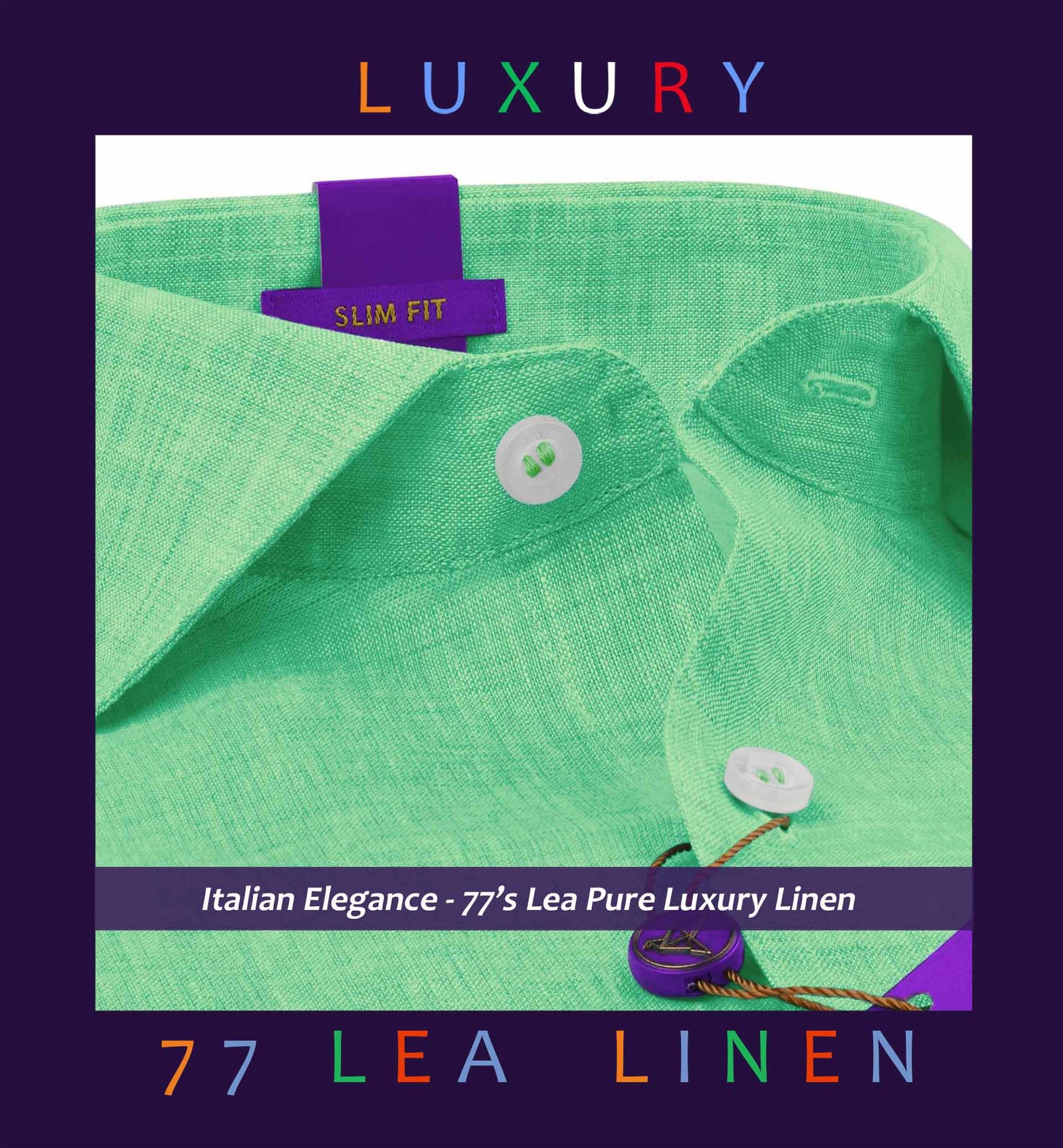 Seville- Fern Green Solid Linen