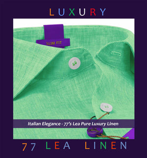 Seville- Fern Green Solid Linen