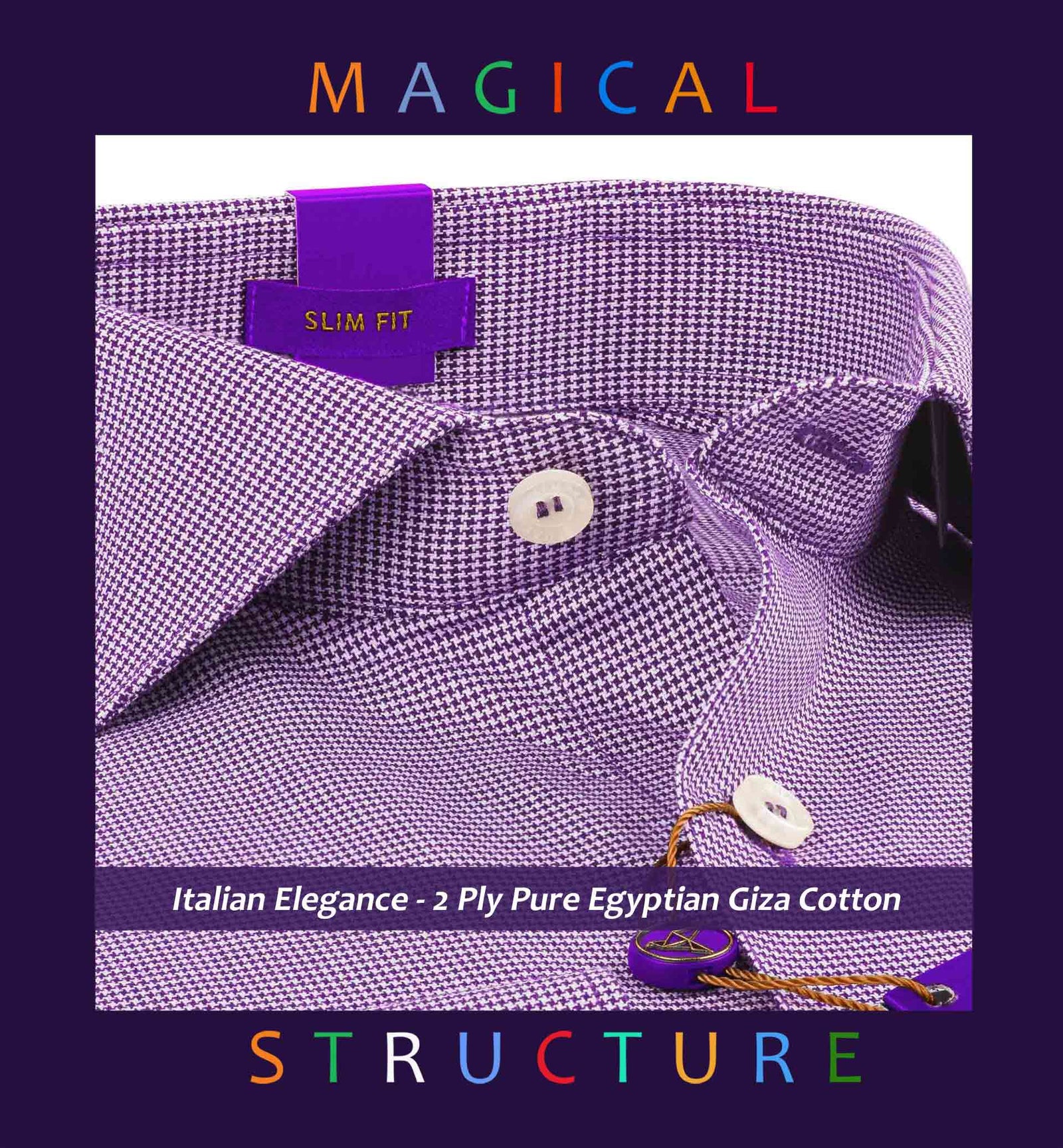 Sanibel- Deep Purple & White Structure