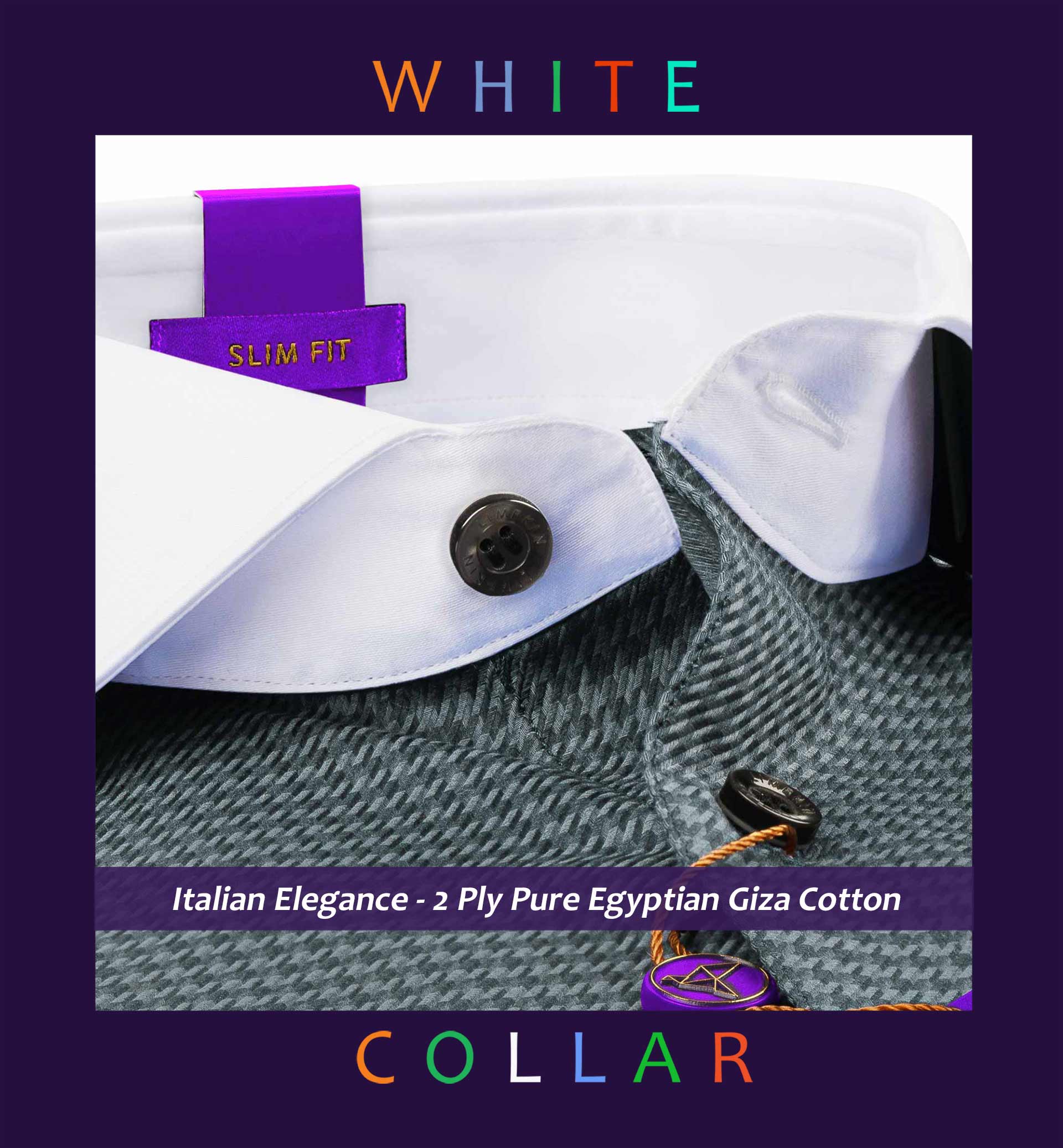 Oswego- Flint Grey Structure- White Collar
