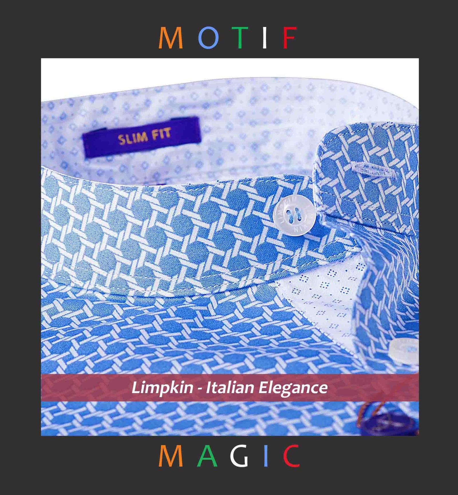 Nikiti- Blue & White Geo Print