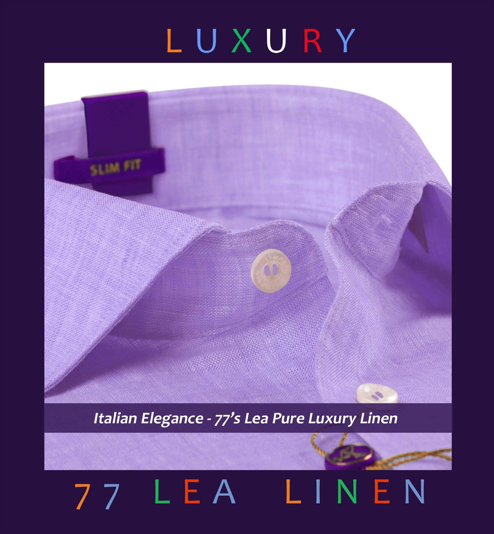 Tuscany- Periwinkle Lilac Solid Linen