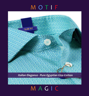 Lorain- Turquoise & Blue Magical Print