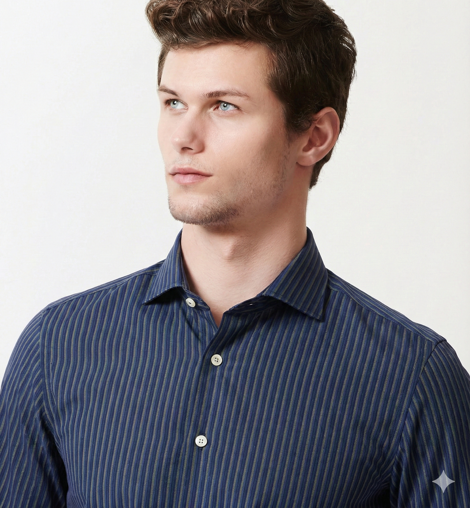 Sebastian- Navy & Beige Magical Stripe