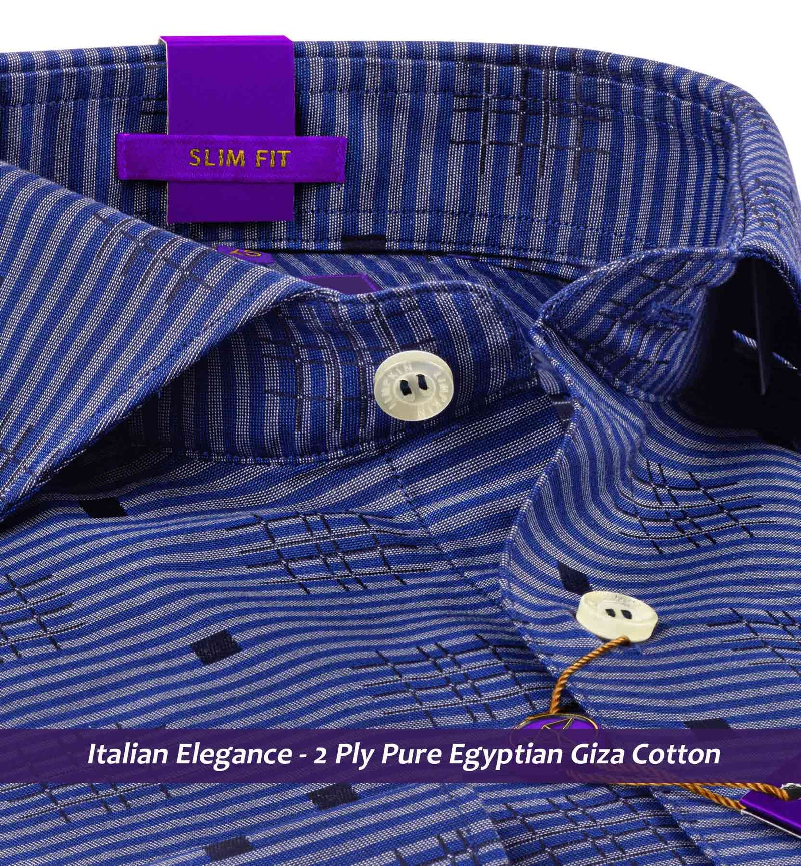 Surrey- Royal Blue Horizontal Stripe