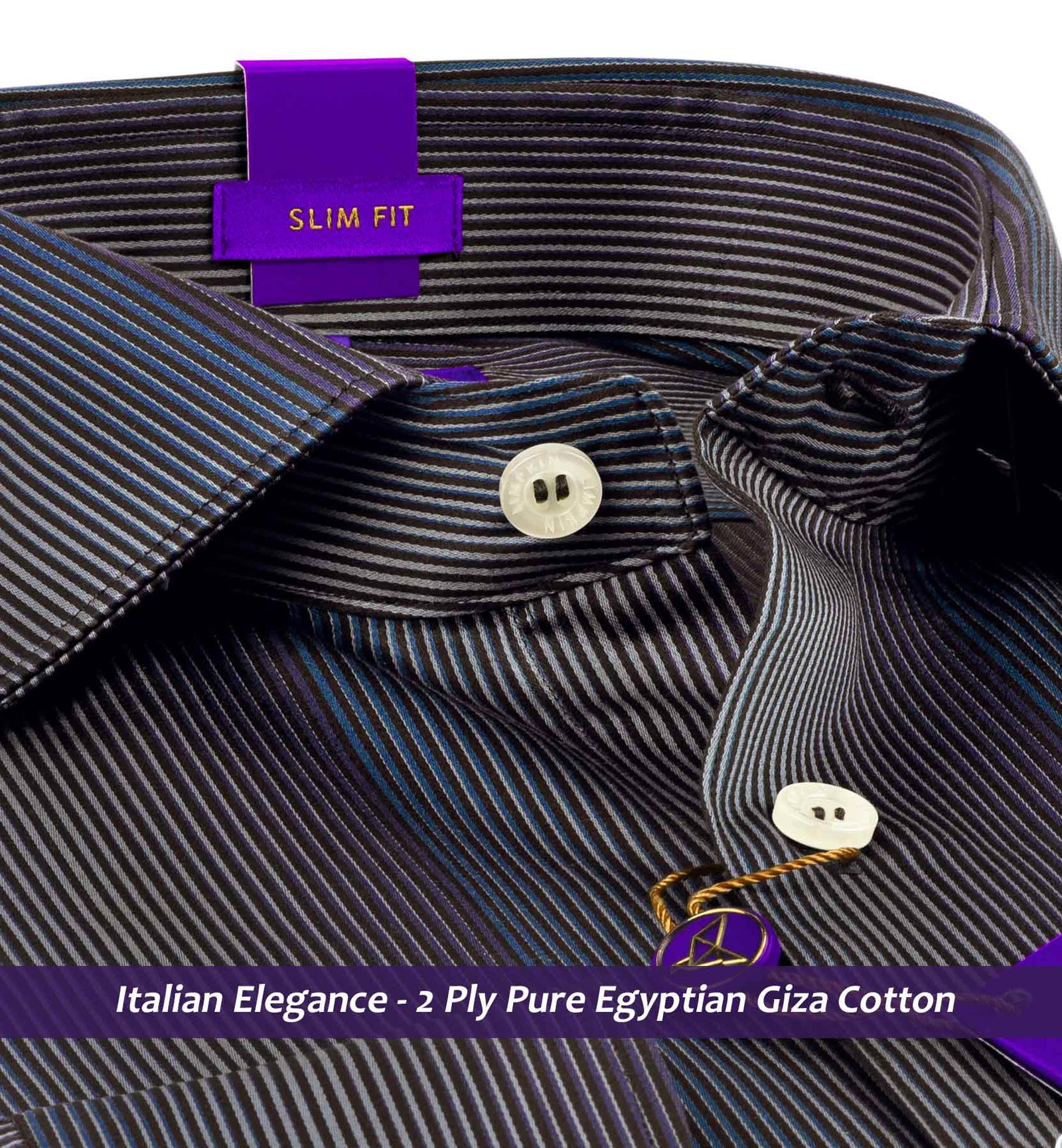 Nostrand- Burgundy & Teal Stripe