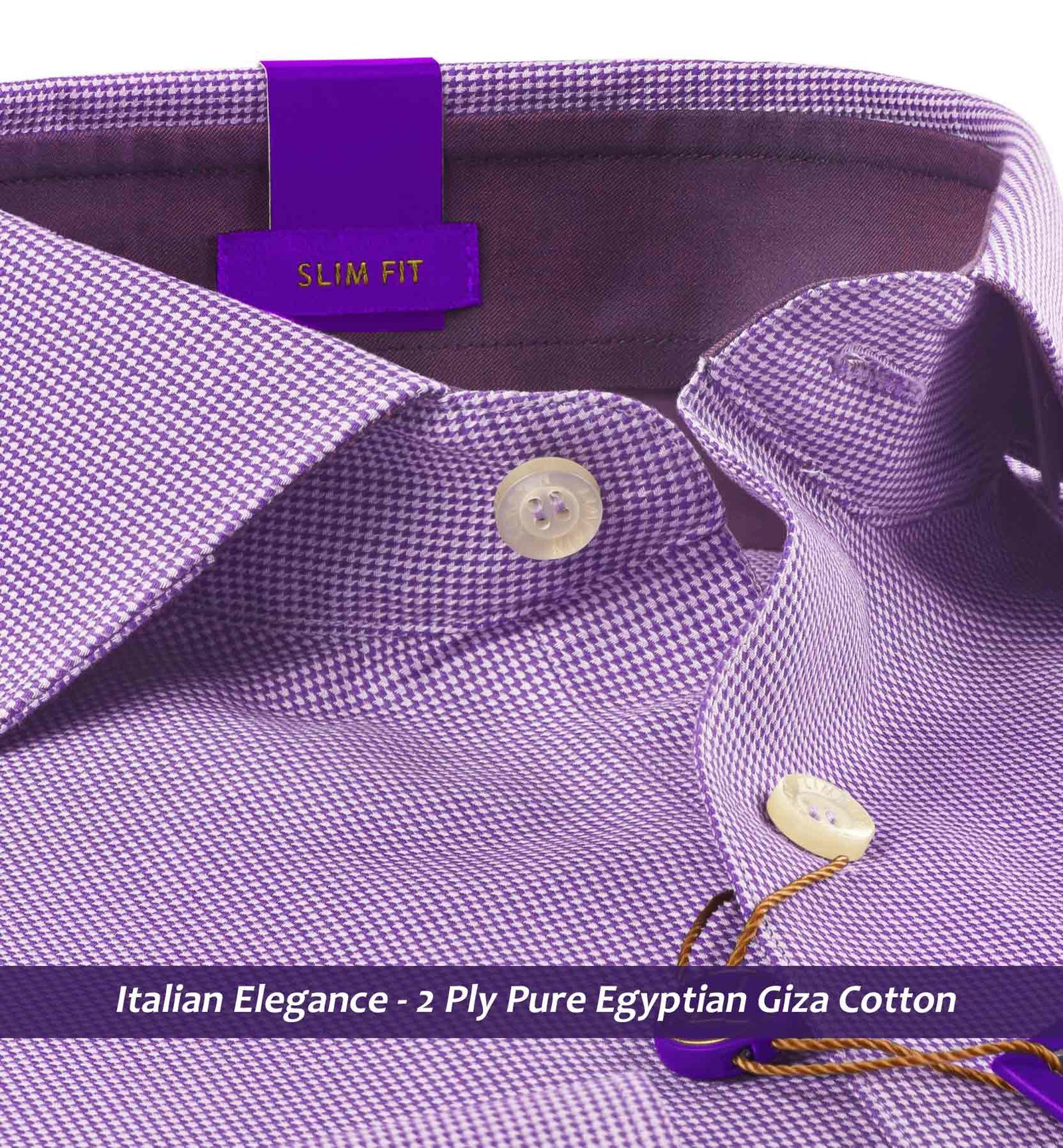 Lexington- Deep Purple Structure- Trim Fabric Detail
