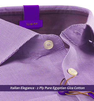 Lexington- Deep Purple Structure- Trim Fabric Detail