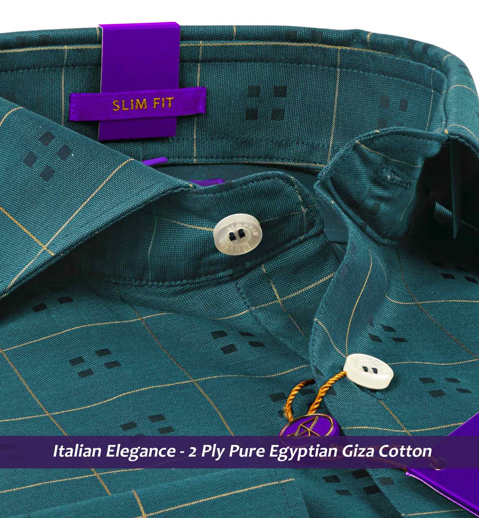 Cairoli- Emerald Green & Beige Check