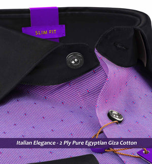 Norah- Amethyst & Burgundy Structure- Black Collar