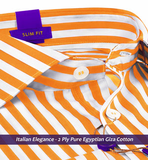 Cyprus- Amber Yellow & Ivory Stripe