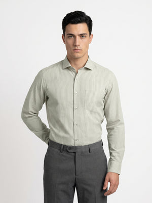Preston- Ivory & Beige Magical Stripe