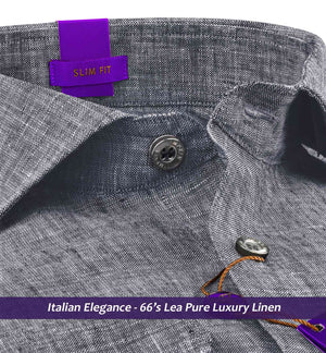 Arosa- Anchor Grey Solid Linen